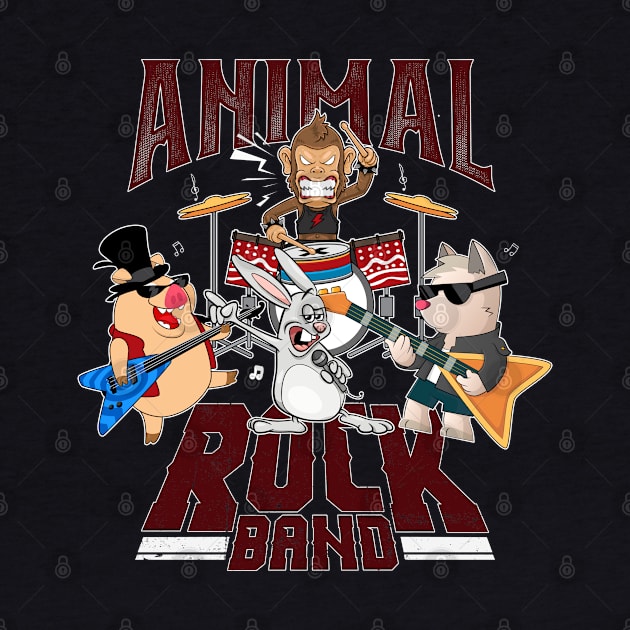 animal rock band by Jandjprints